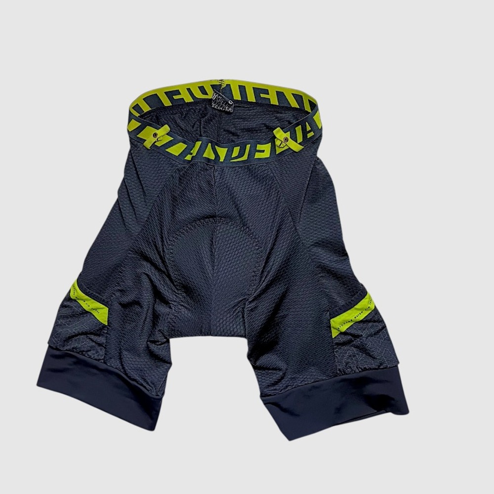 Specialized Men's Cycling Bib Shorts M Black/Gray Neon Green Waistband Performan